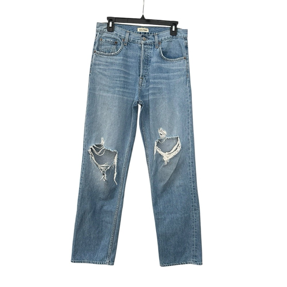 GRLFRND x Revolve The Bella Low Rise 26 Boyfriend Baggy Jeans‎ Distressed #P1-8